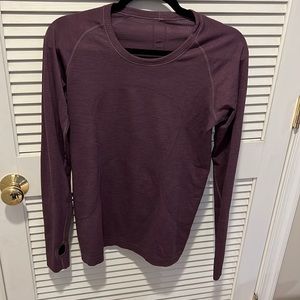 Women’s Lululemon Swiftly Tech long sleeve size 10 purple